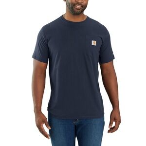 Carhartt Force Men’s XL Relaxed Fit‎ Pocket T-Shirt Navy Blue NWT